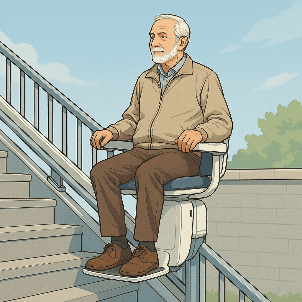 Quelle est la définition monte-escalier extérieur ?