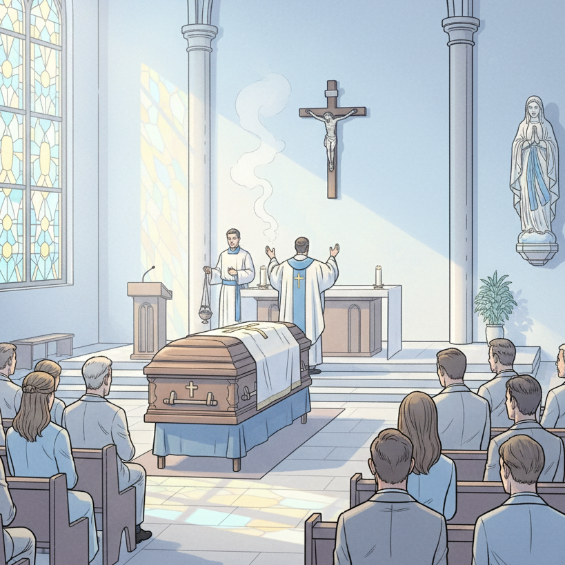 Quels sont les rituels des funérailles chez les catholiques ?