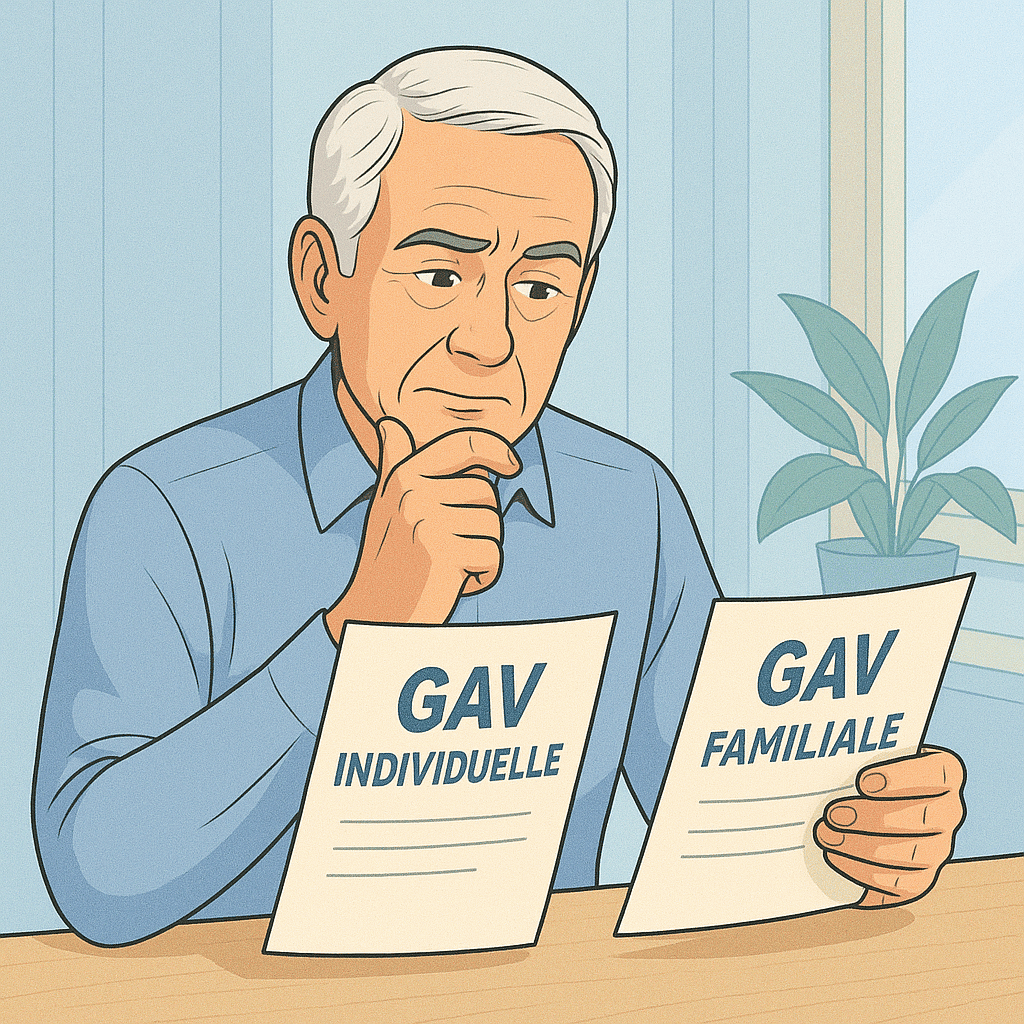 Quelles différences entre assurance GAV individuelle et familiale ?