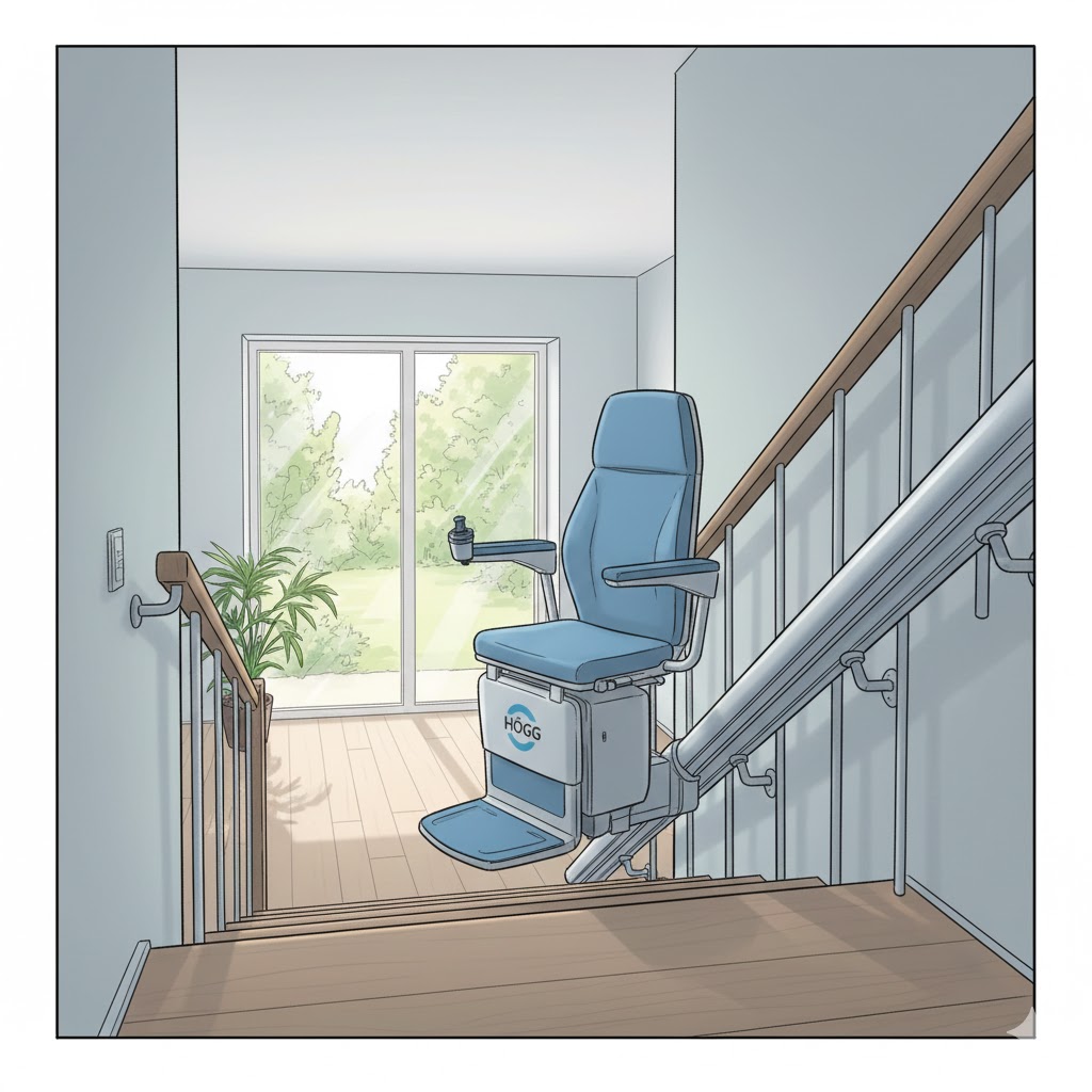 Guide sur les monte-escalier Högg